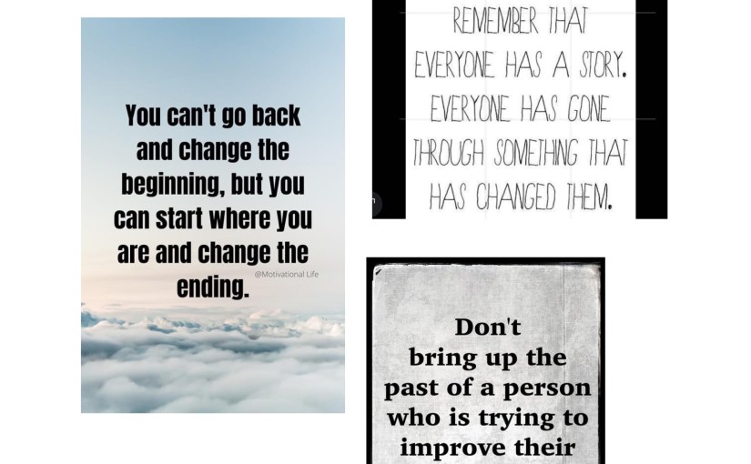 Let them judge the old version of you! That’s not who you are&nbsp;anymore!